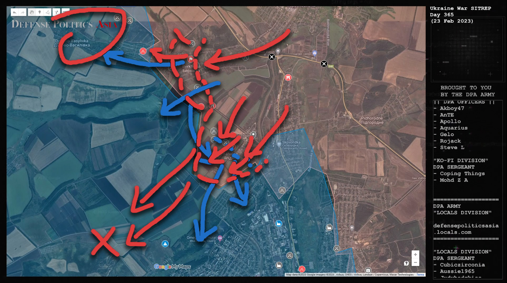 Bakhmut Front Berkhivka And Yahidne Falls To Russian Forces