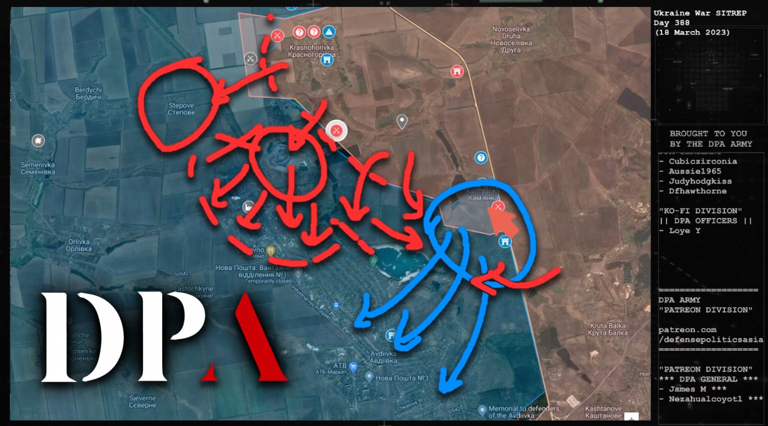 Russia Closing On Avdiivka Coke Plant Russian Forces Expanding Control South Of Krasnohorivka