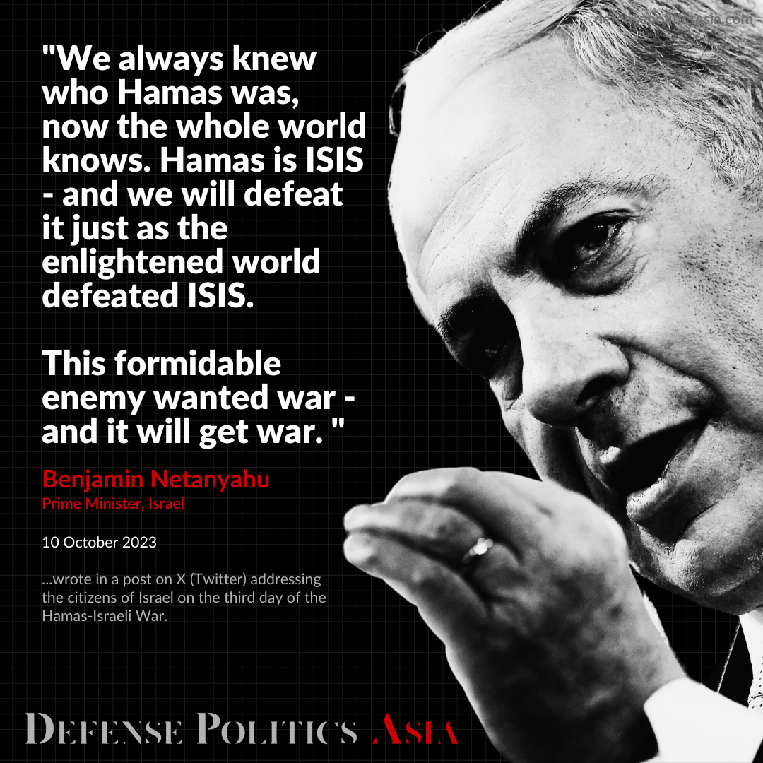 Benjamin Netanyahu Prime Minister, Israel - 10 October 2023