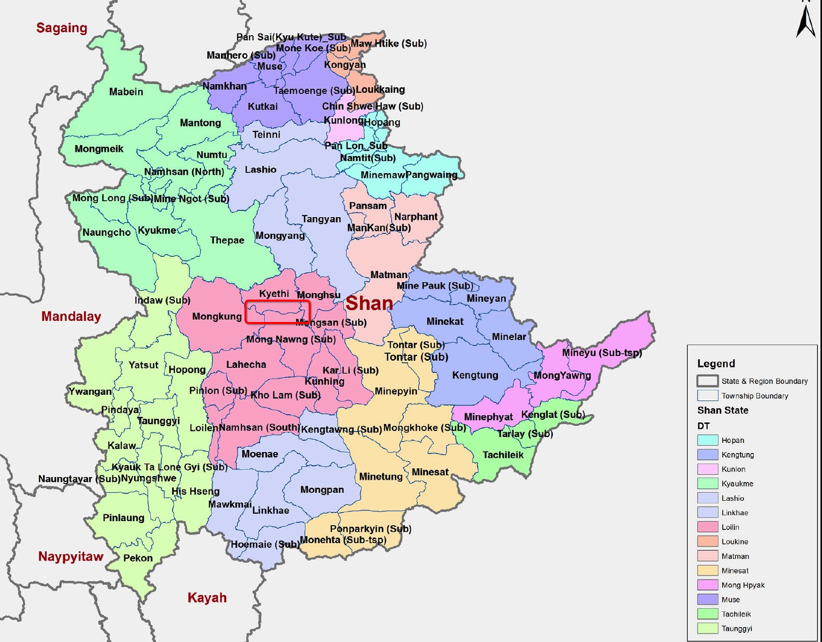 Fighting broke out in Kyethi Township, Loilem District, Shan State ...