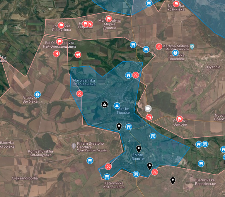 [ Hirske-Zolote Front ] Encirclement complete; Russian forces captured ...