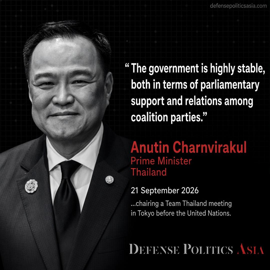 Anutin Charnvirakul Highly Stable