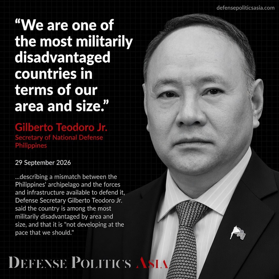 Gilberto Teodoro Militarily Disadvantaged