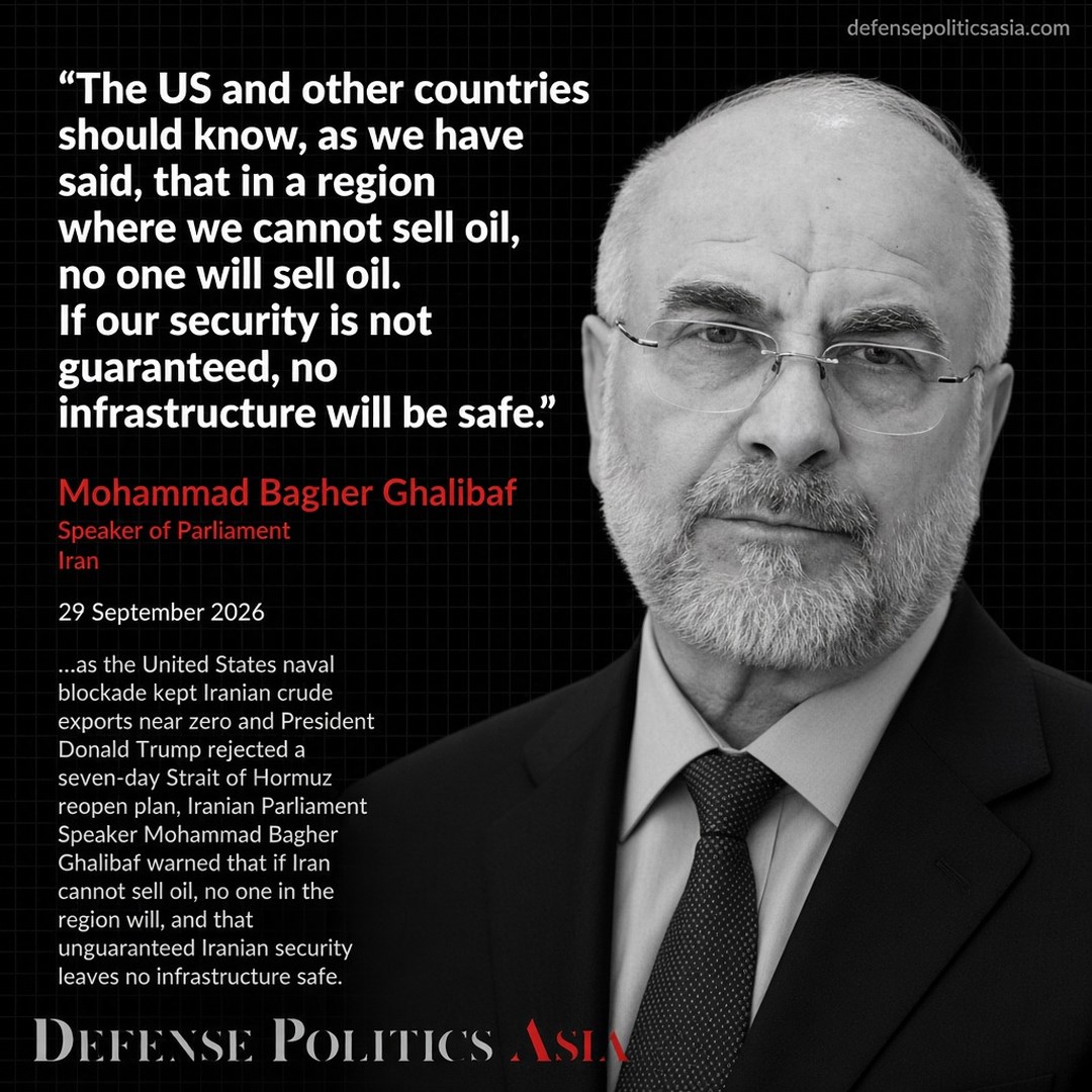 Mohammad Bagher Ghalibaf No One Will Sell Oil