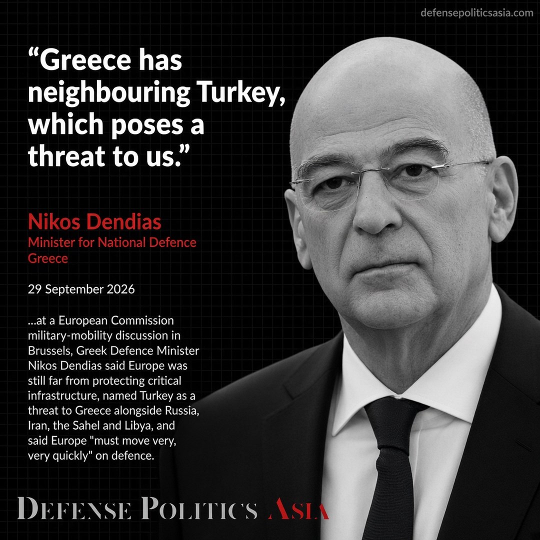 Nikos Dendias Turkey Threat